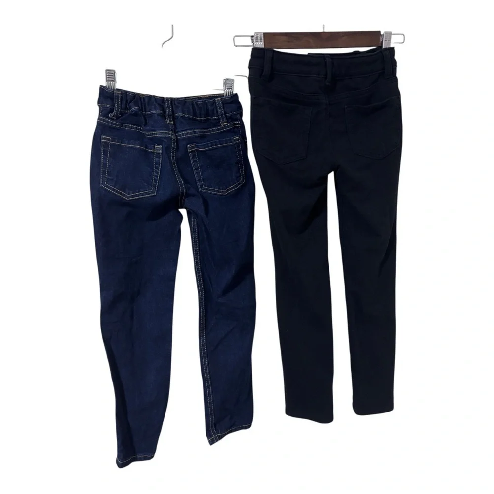 Bundle of 2 Cat & Jack kids jeggings/jeans size 6 and 6/7